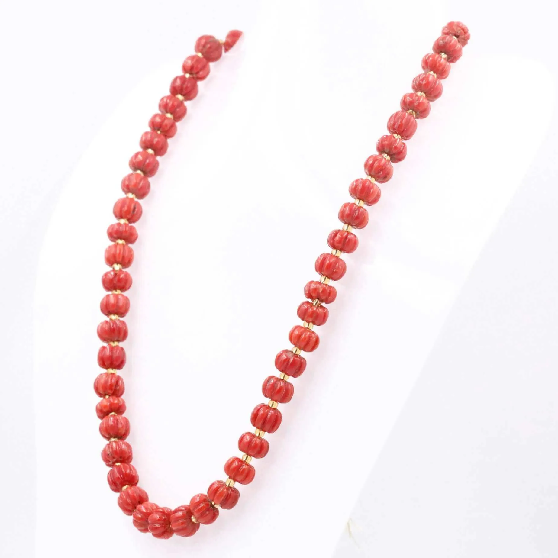 100% Natural Red Italian Coral Necklace SKU: 6143197