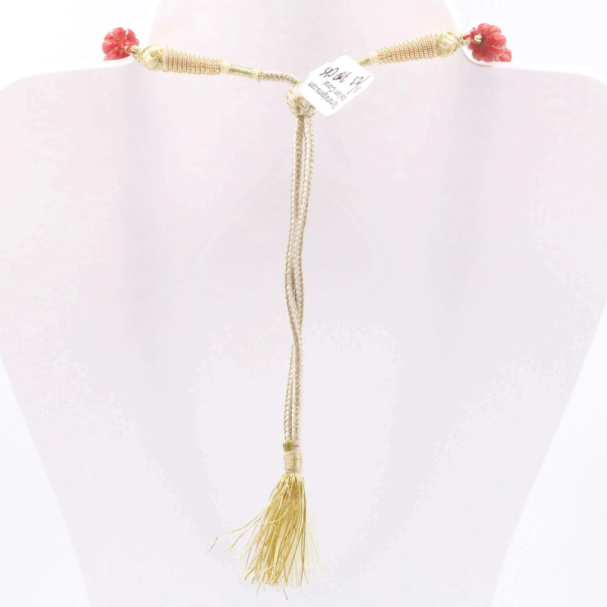 100% Natural Red Italian Coral Necklace SKU: 6143197