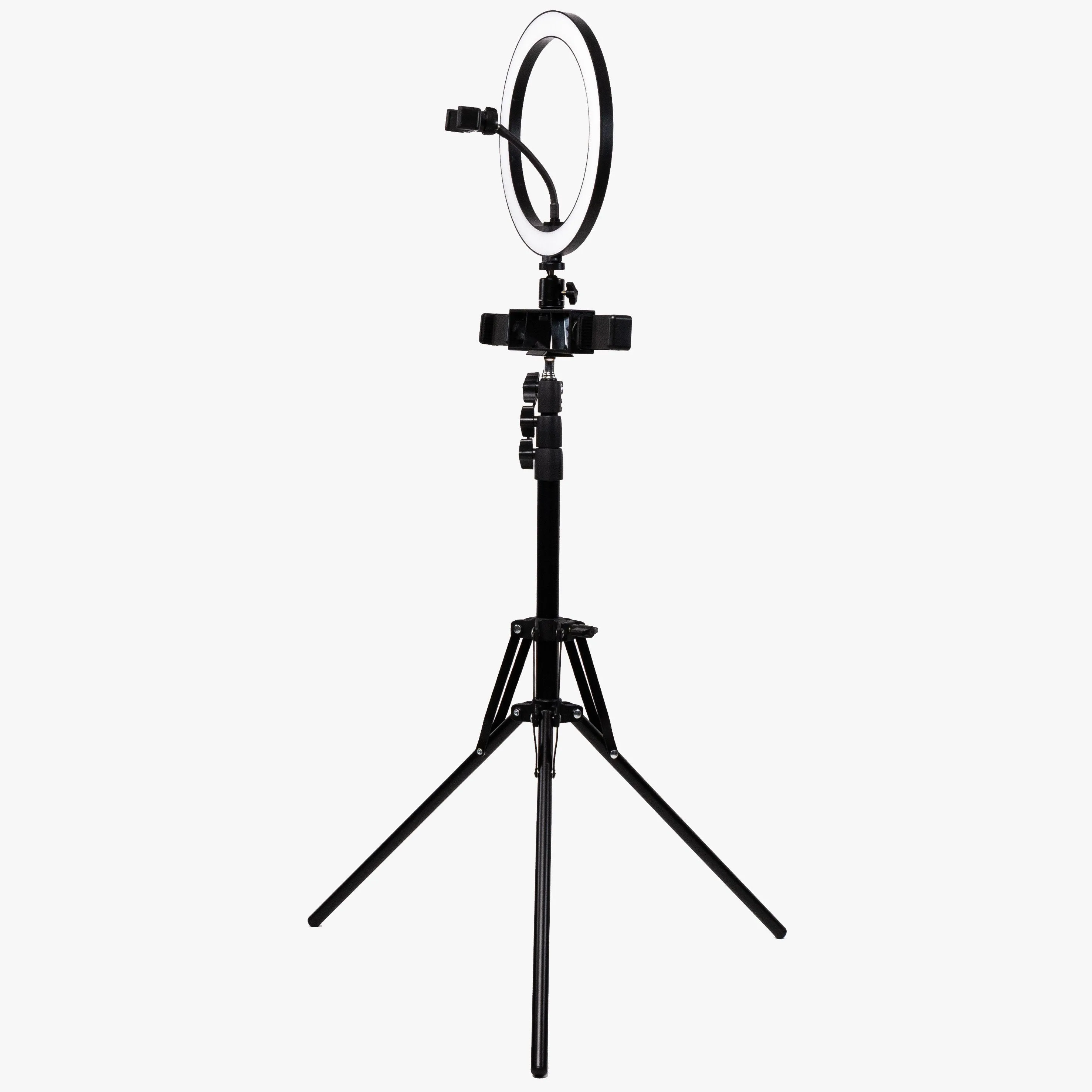 10" LED Livestream Ring Light w/ Triple Phone Mount - Onyx (DEMO STOCK)