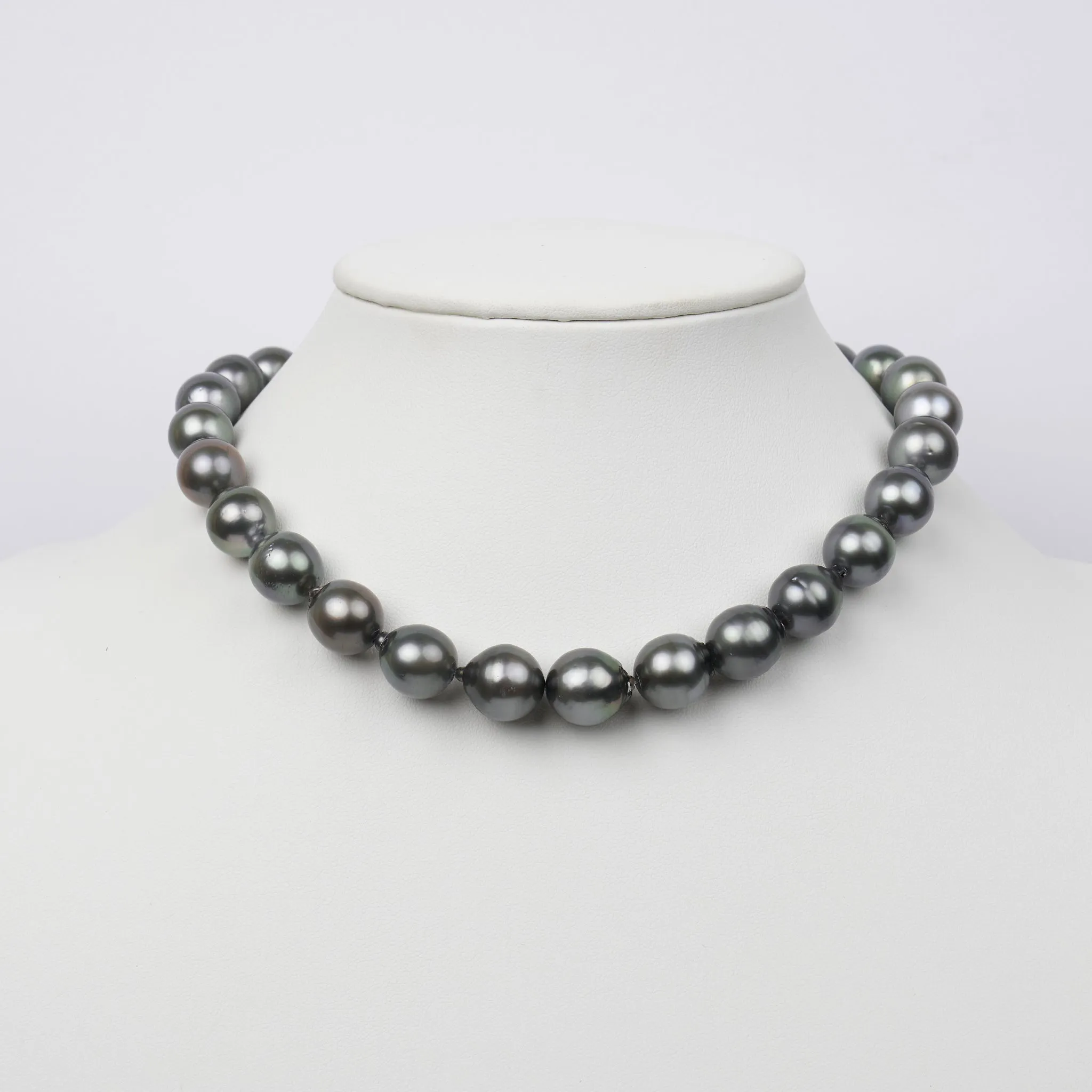 11.3-13.7 mm AA  Tahitian Drop Pearl Necklace