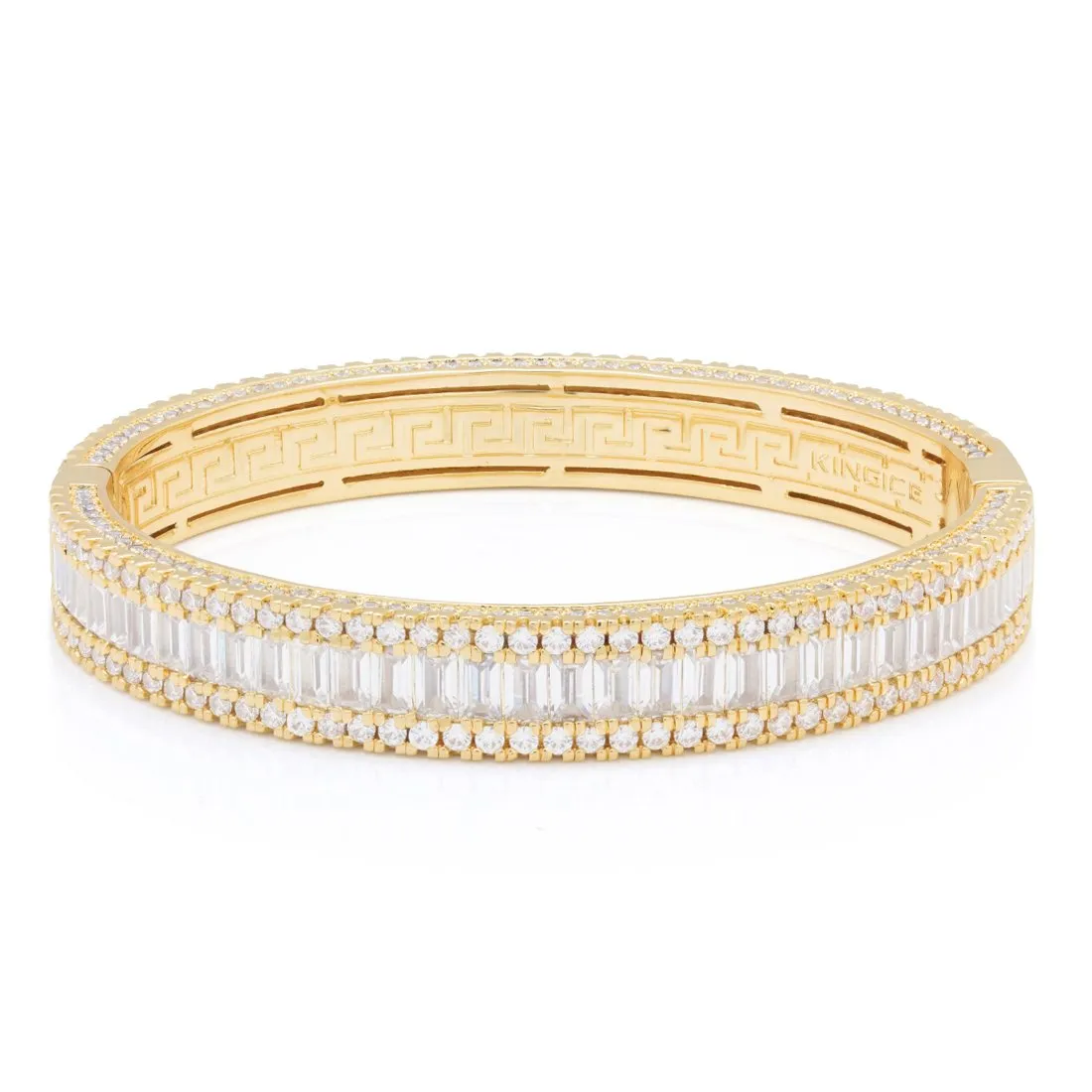 11mm Baguette-Cut Bangle Bracelet