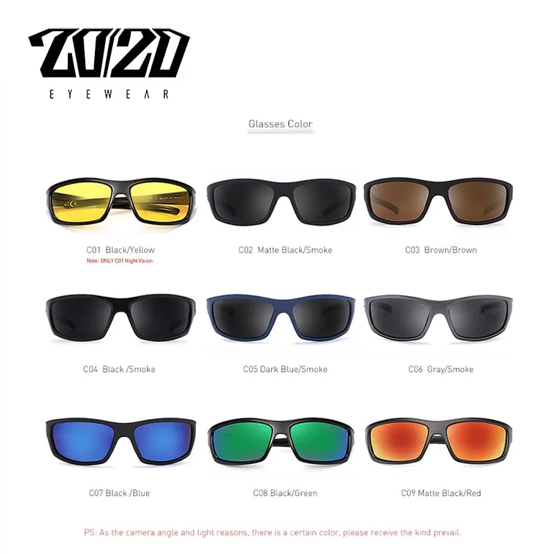 20/20 Polarized Sunglasses Men Square