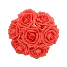 50 Coral Roses Wedding Flowers Wholesale for Wedding