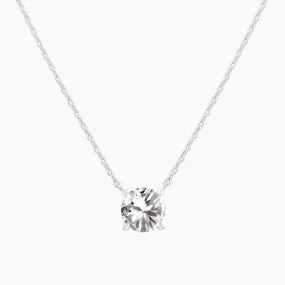 925 Silver Cubic Zirconia Gem Necklace