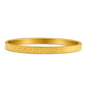 9ct Enticing Yellow Gold Silver Filled Bangle