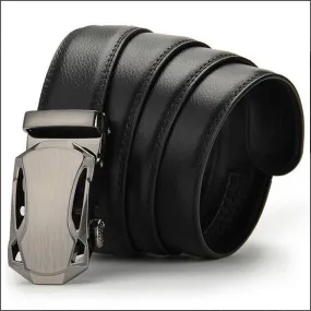 Adjustable Leather Belt Auto locking Buckle 101G