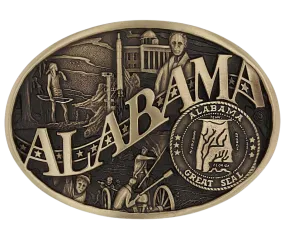 Alabama State Buckle