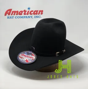 American Hat Co Felt 10X Black 7” Tall Crown 4" 1/4 Brim