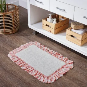 Annie Buffalo Coral Check Bathmat 20x30