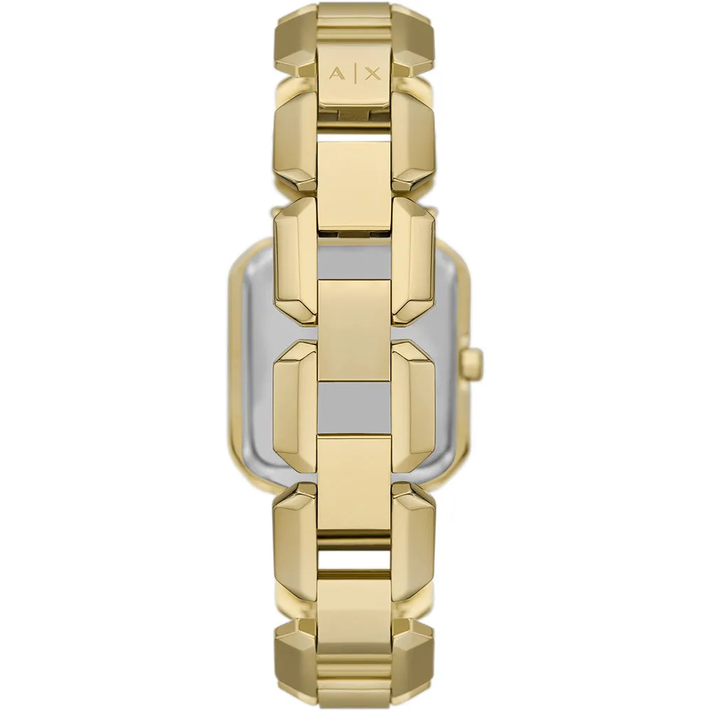 Armani Exchange AX5721 Leila Square Gold Watch