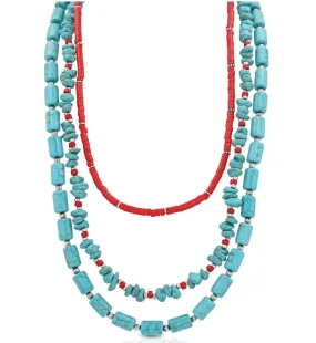 Attitude by Montana Silversmiths Understated Southwest Beaded Necklace ANC5587