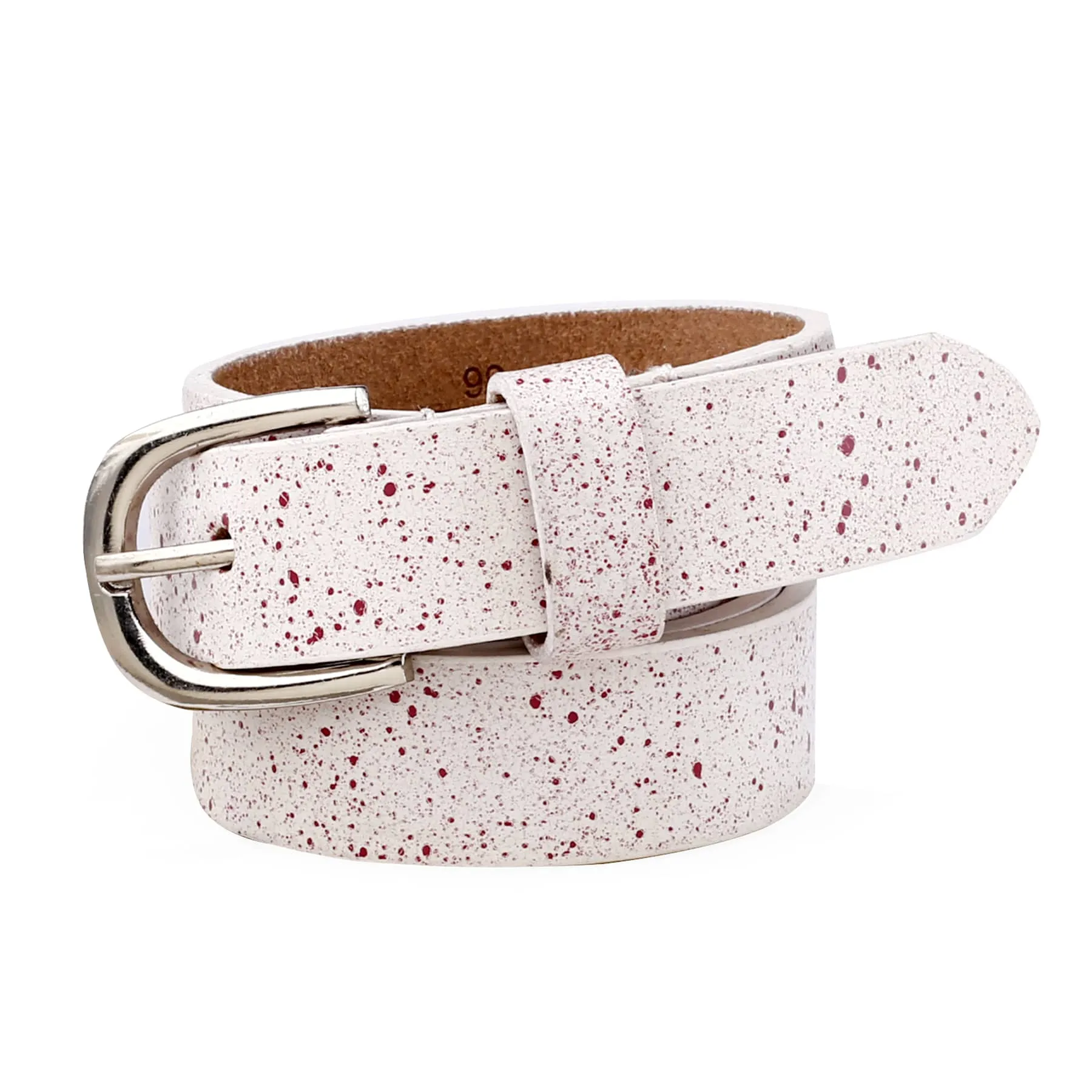 Bacca Bucci 'Stardust Splatter' Women's Belt - 22mm Handcrafted Vegan Leather with Artisanal Speckle Design