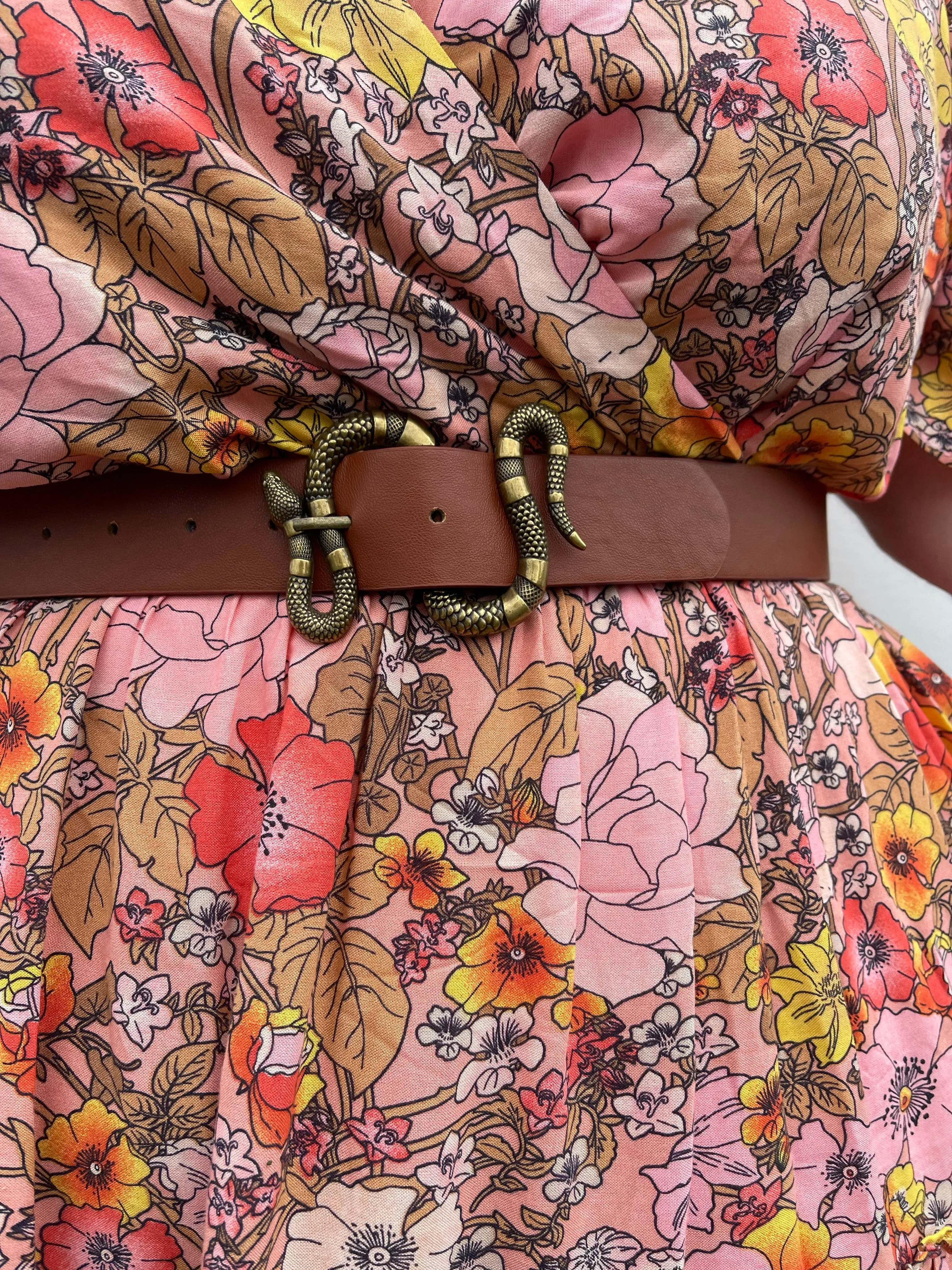 Bindi Snake belt - Tan