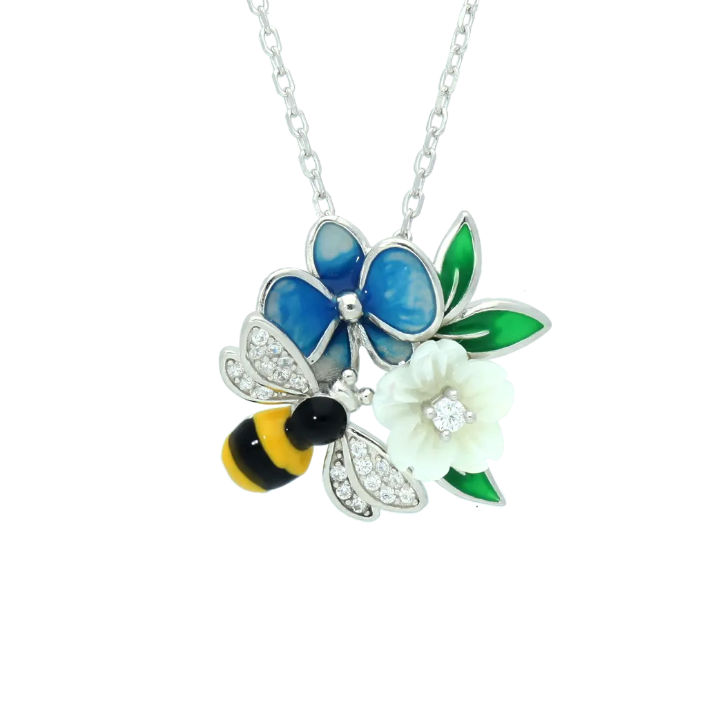 Blooming Blue Necklace