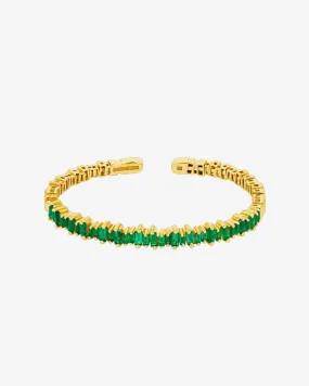 Bold Emerald Bangle