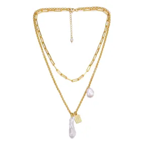 Brigitte Freshwater Pearl Layered Necklace