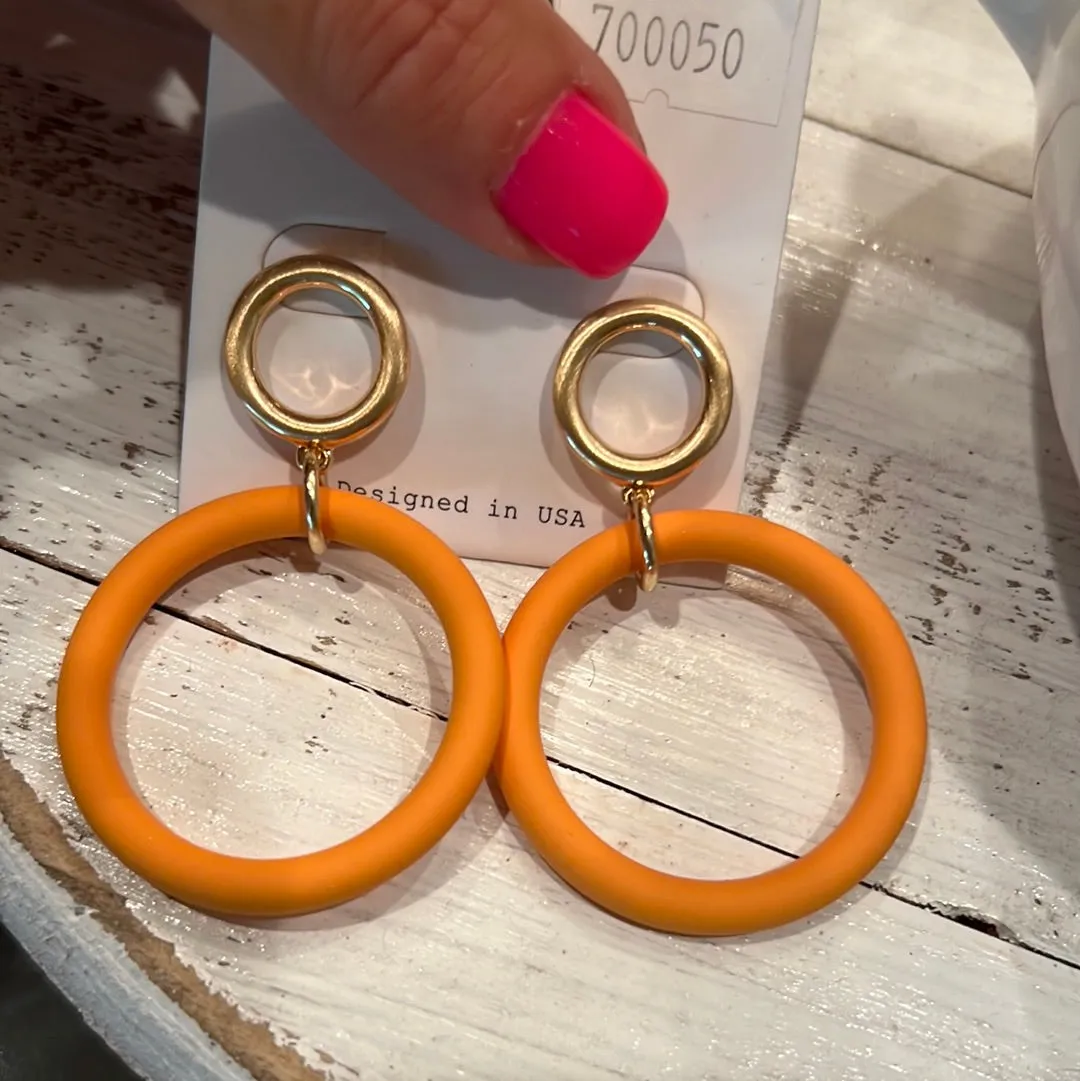 Clay Hoop Earrings