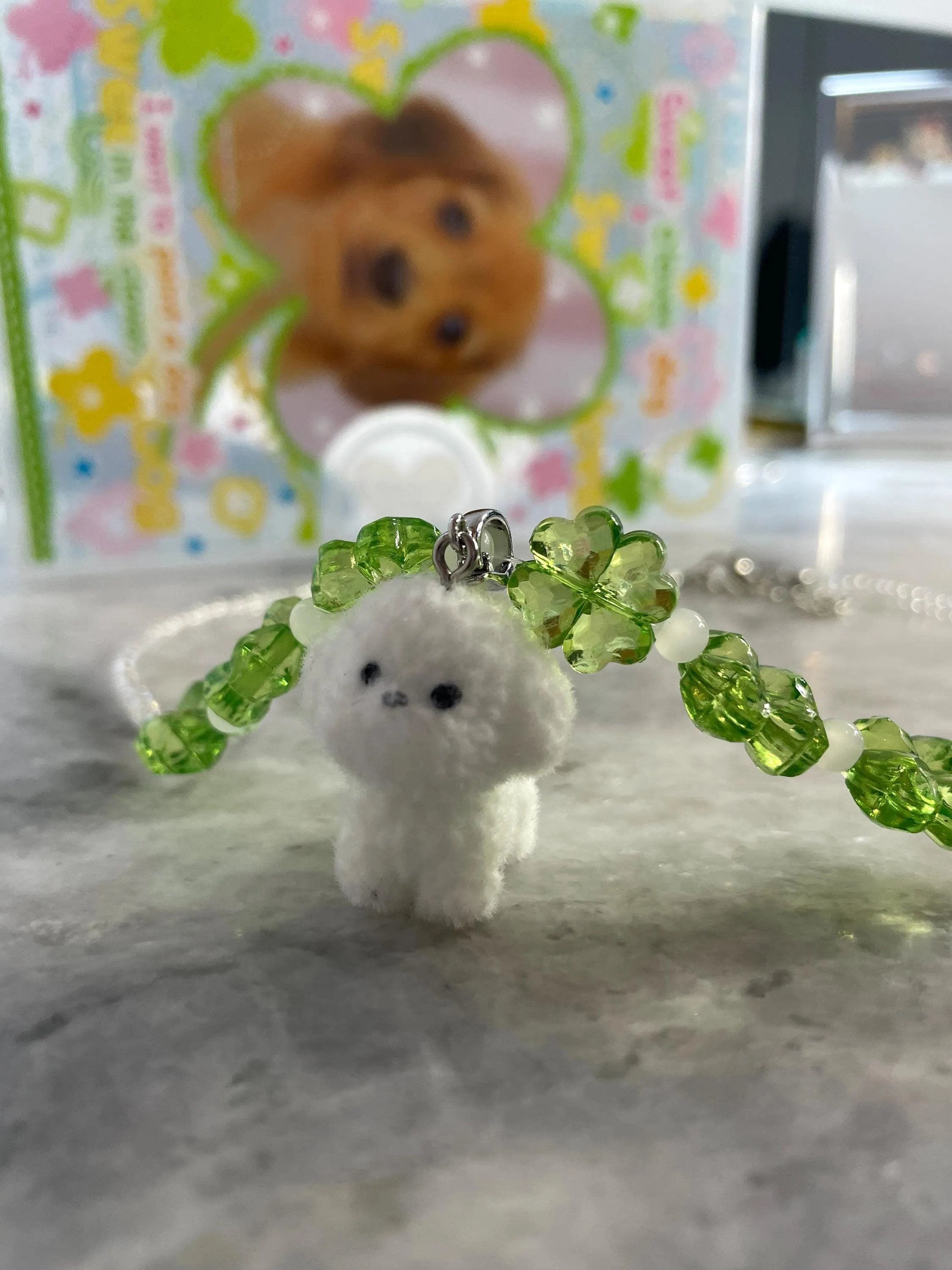 Cloudy Inu Shoujo Clover Necklace