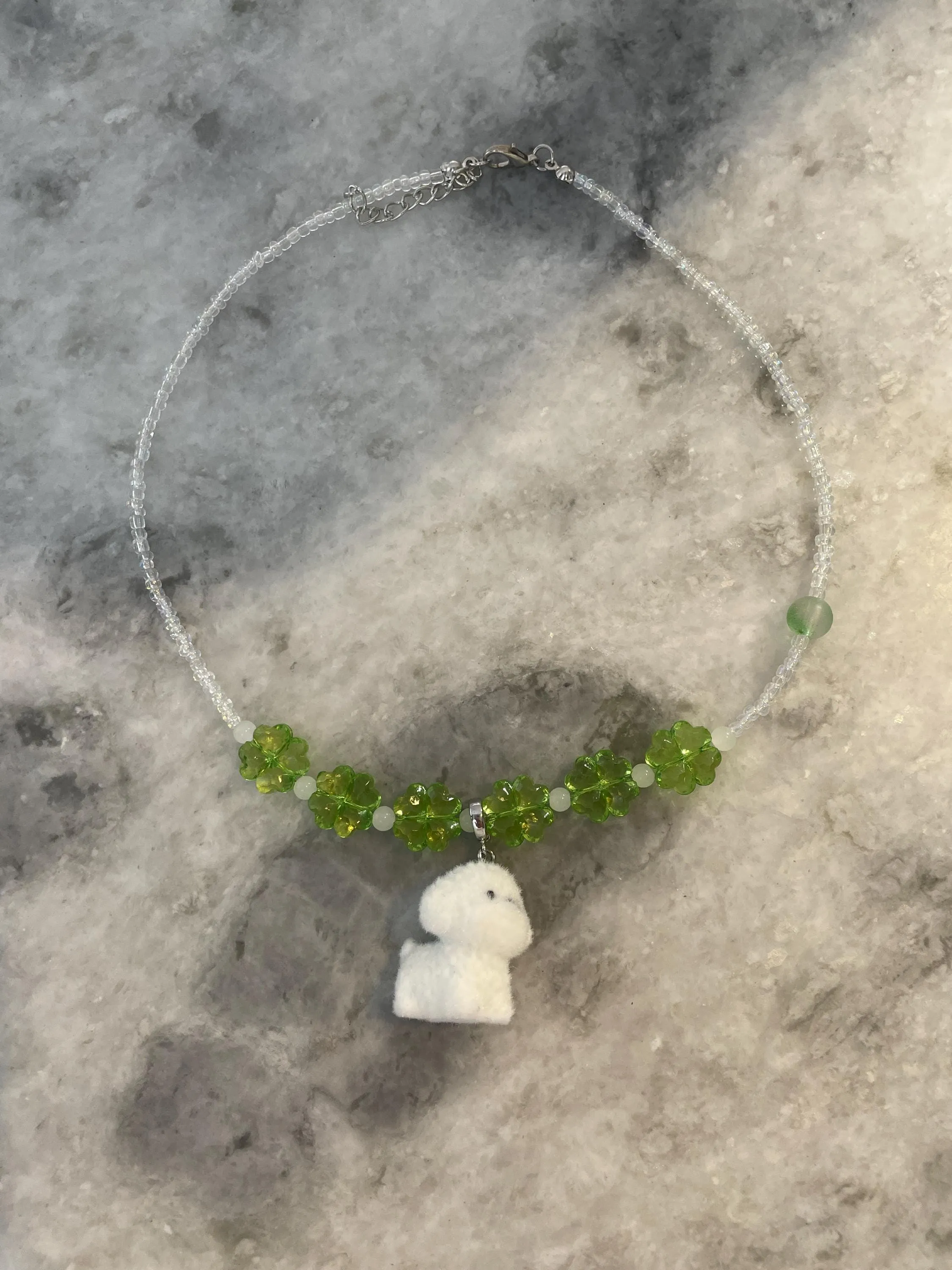 Cloudy Inu Shoujo Clover Necklace