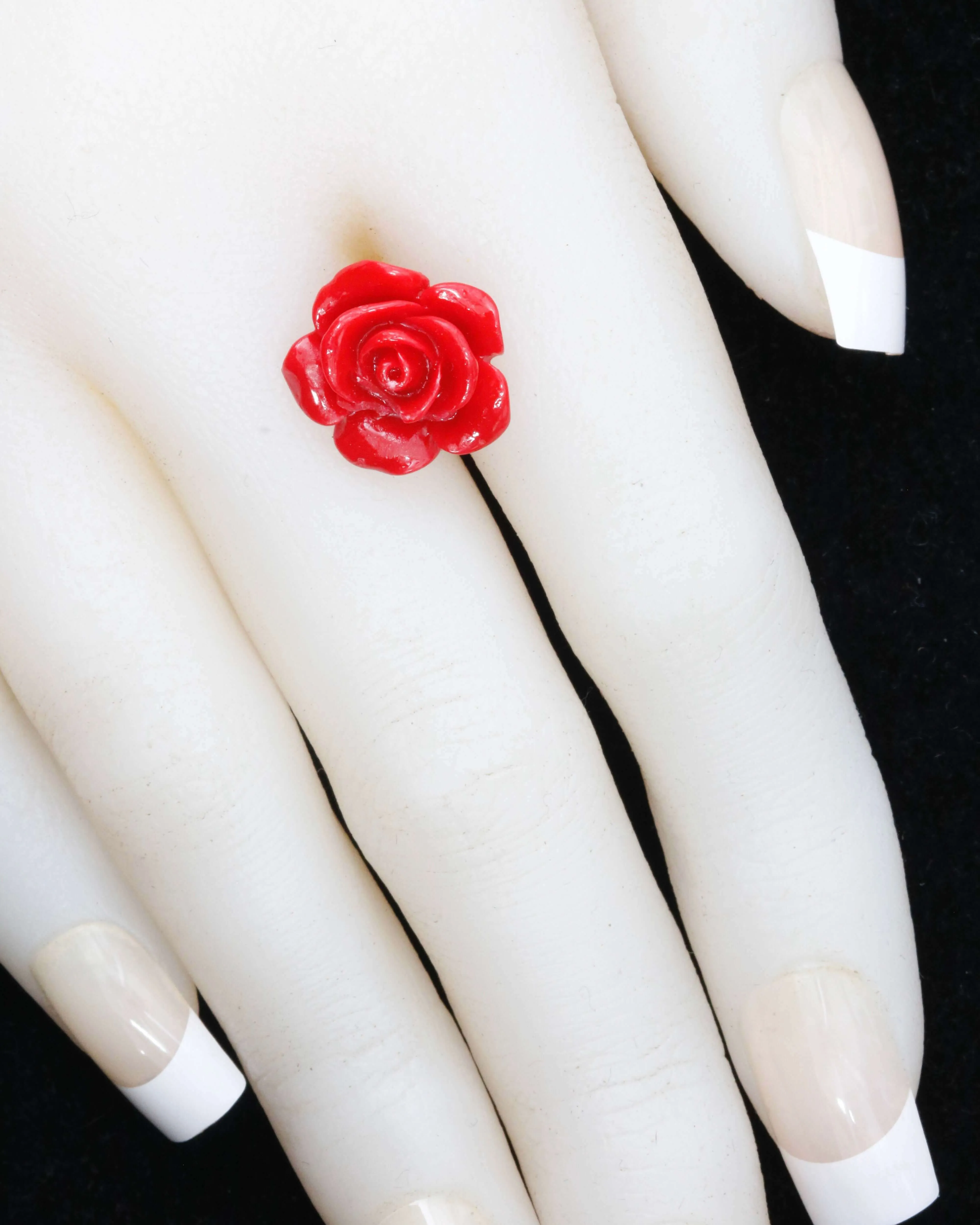 Composite Coral Flower Bead Pink Bead Resin Coral Rose Composite Coral Rose Pink Coral Rose Flower Coral DIY Jewelry Supplies 14mm SKU:115686