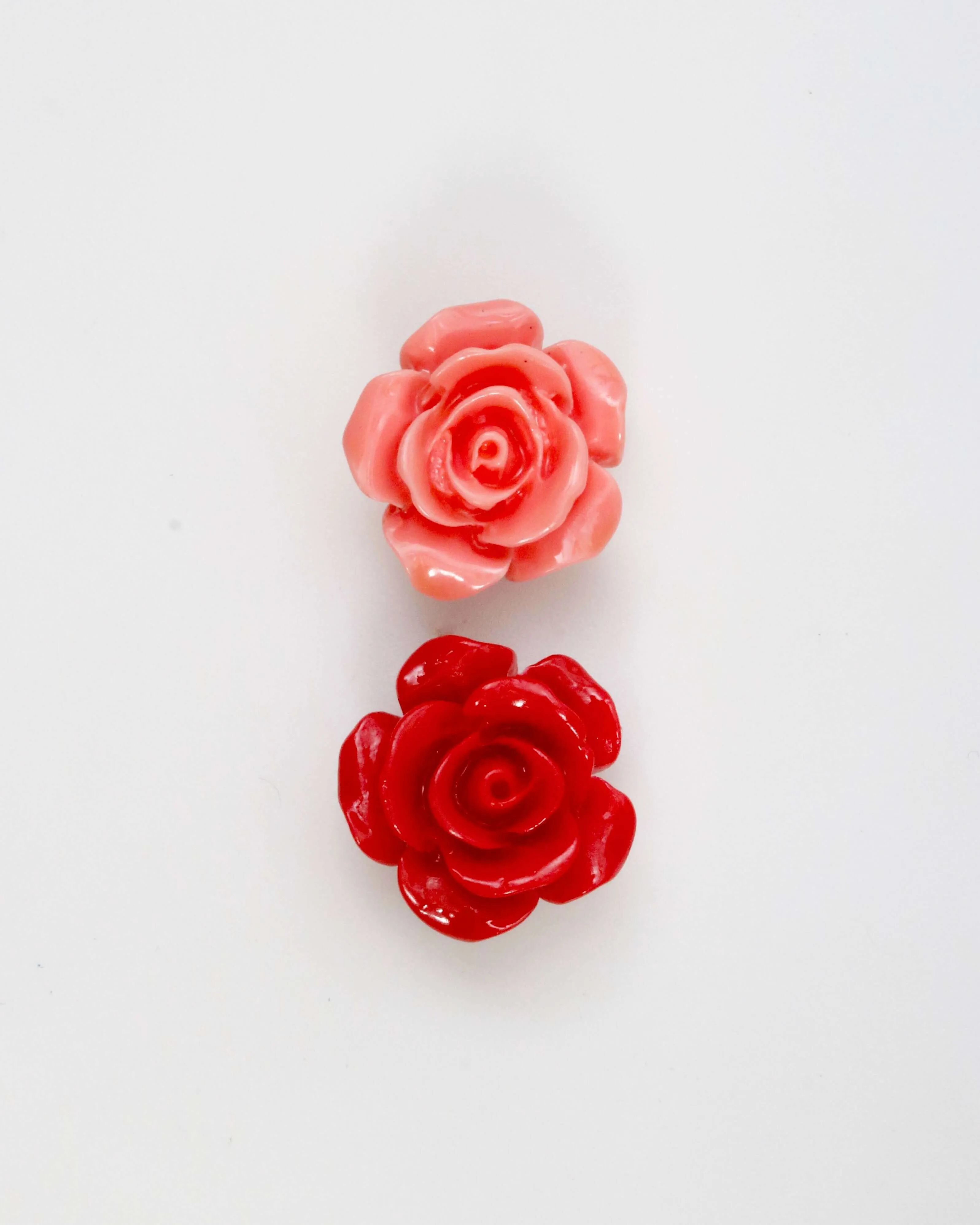 Composite Coral Flower Bead Pink Bead Resin Coral Rose Composite Coral Rose Pink Coral Rose Flower Coral DIY Jewelry Supplies 14mm SKU:115686