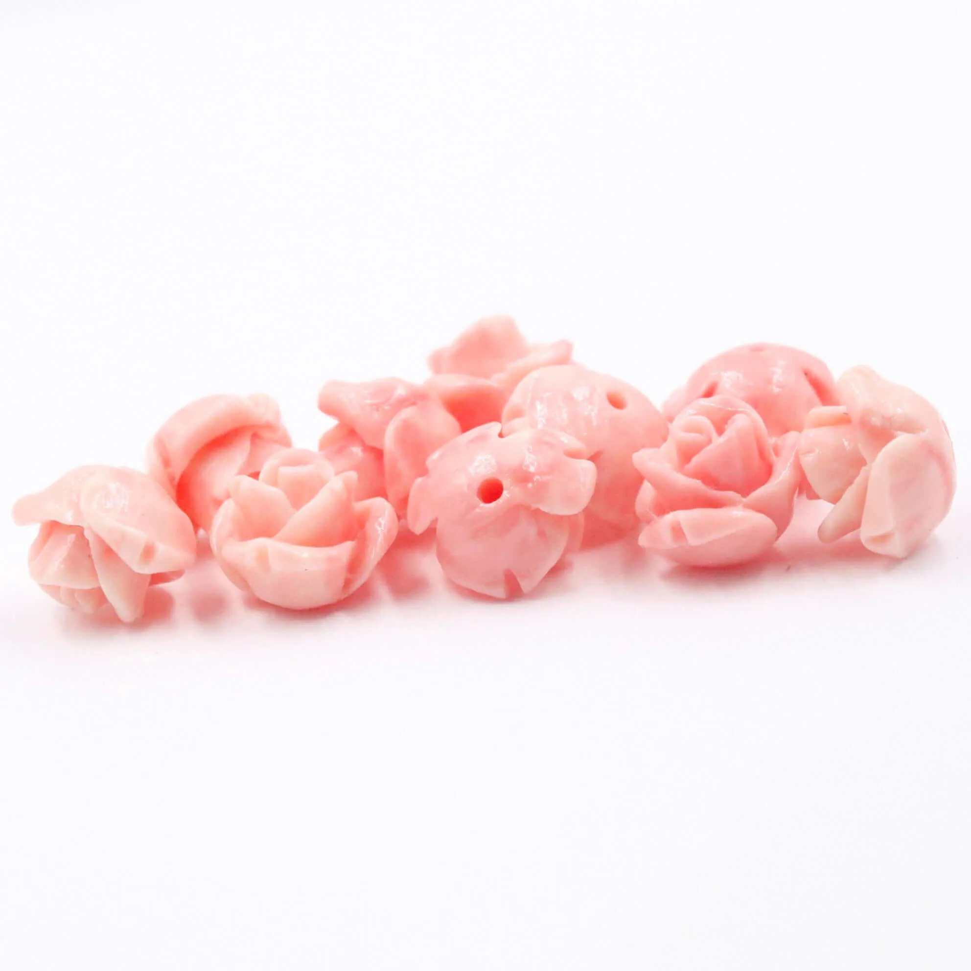 Composite Coral Flower Loose Gemstone Pink Flower Mount Flower Post Flower Mount Pink DIY Jewelry Supplies DIY Coral Jewelry SKU 6143247