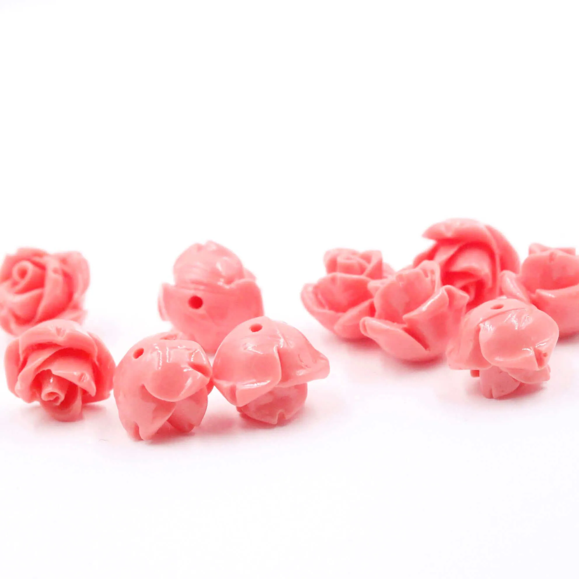 Composite Coral Flower Loose Gemstone Pink Flower Mount Flower Post Flower Mount Pink DIY Jewelry Supplies DIY Coral Jewelry SKU 6143247