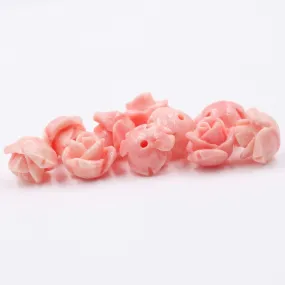 Composite Coral Flower Loose Gemstone Pink Flower Mount Flower Post Flower Mount Pink DIY Jewelry Supplies DIY Coral Jewelry SKU 6143247