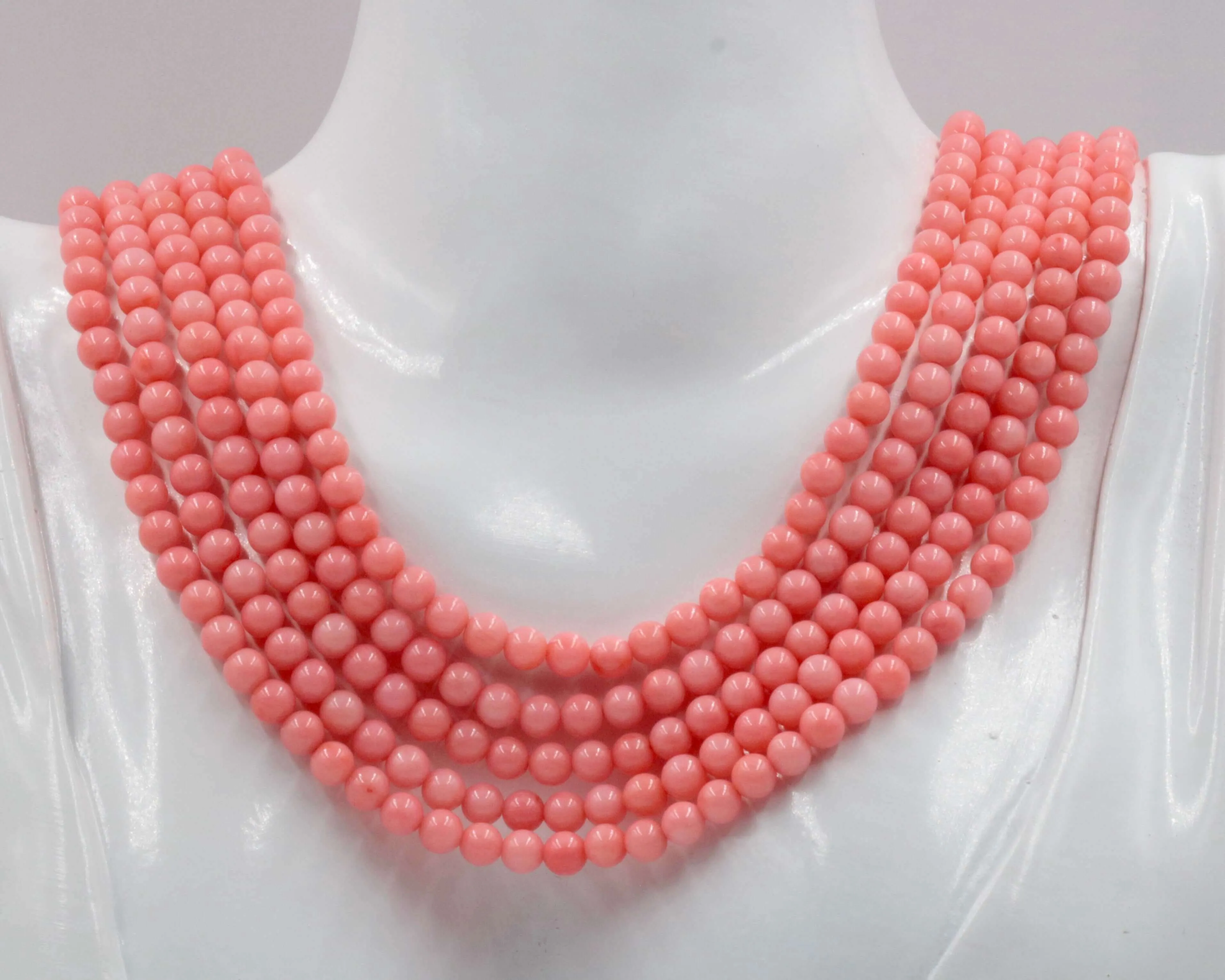 Coral Beaded Necklace Coral Necklace pink coral beaded necklace Antique Coral Beads Natural Coral Necklace 18 Inches SKU: 6142741