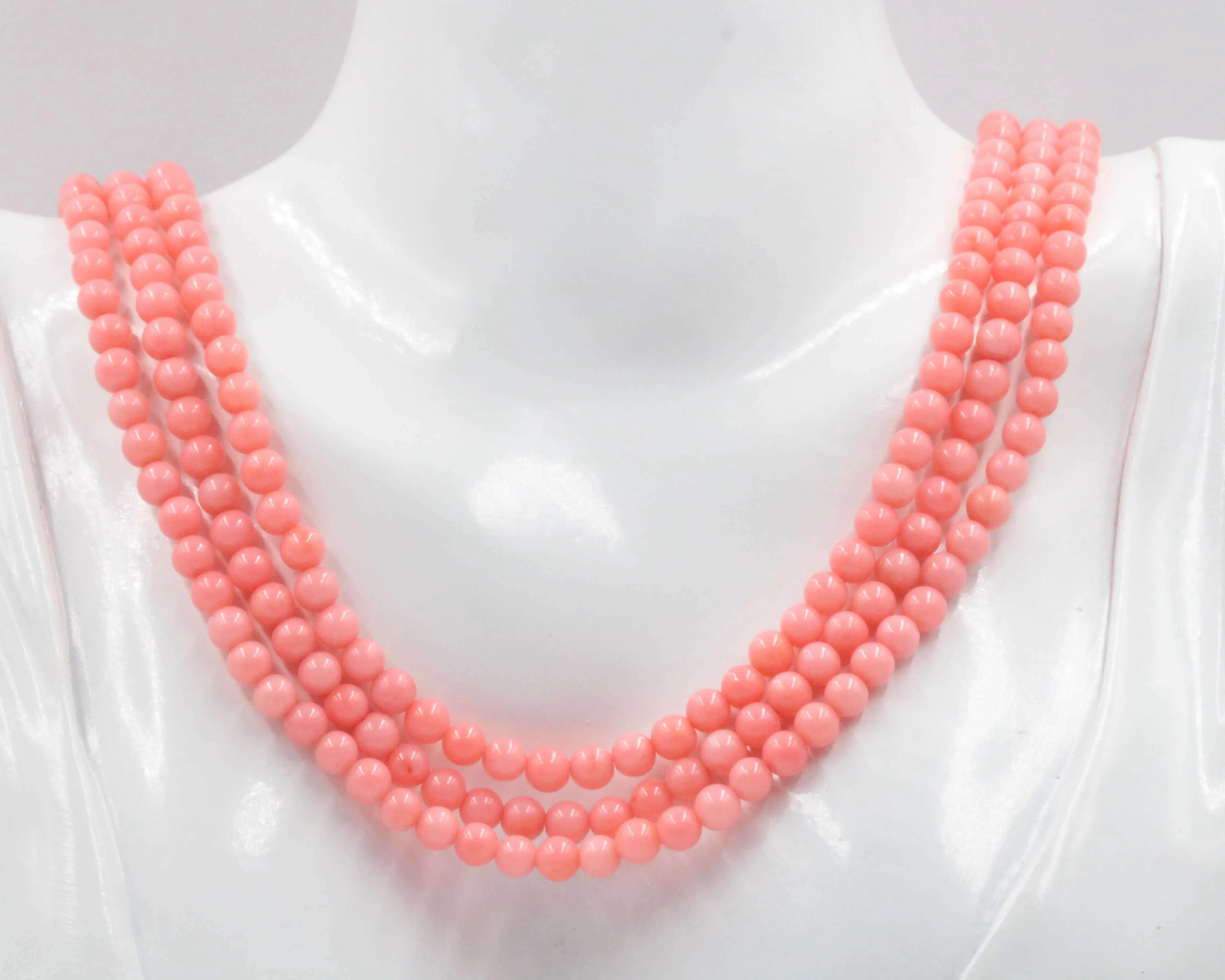 Coral Beaded Necklace Coral Necklace pink coral beaded necklace Antique Coral Beads Natural Coral Necklace 18 Inches SKU: 6142741