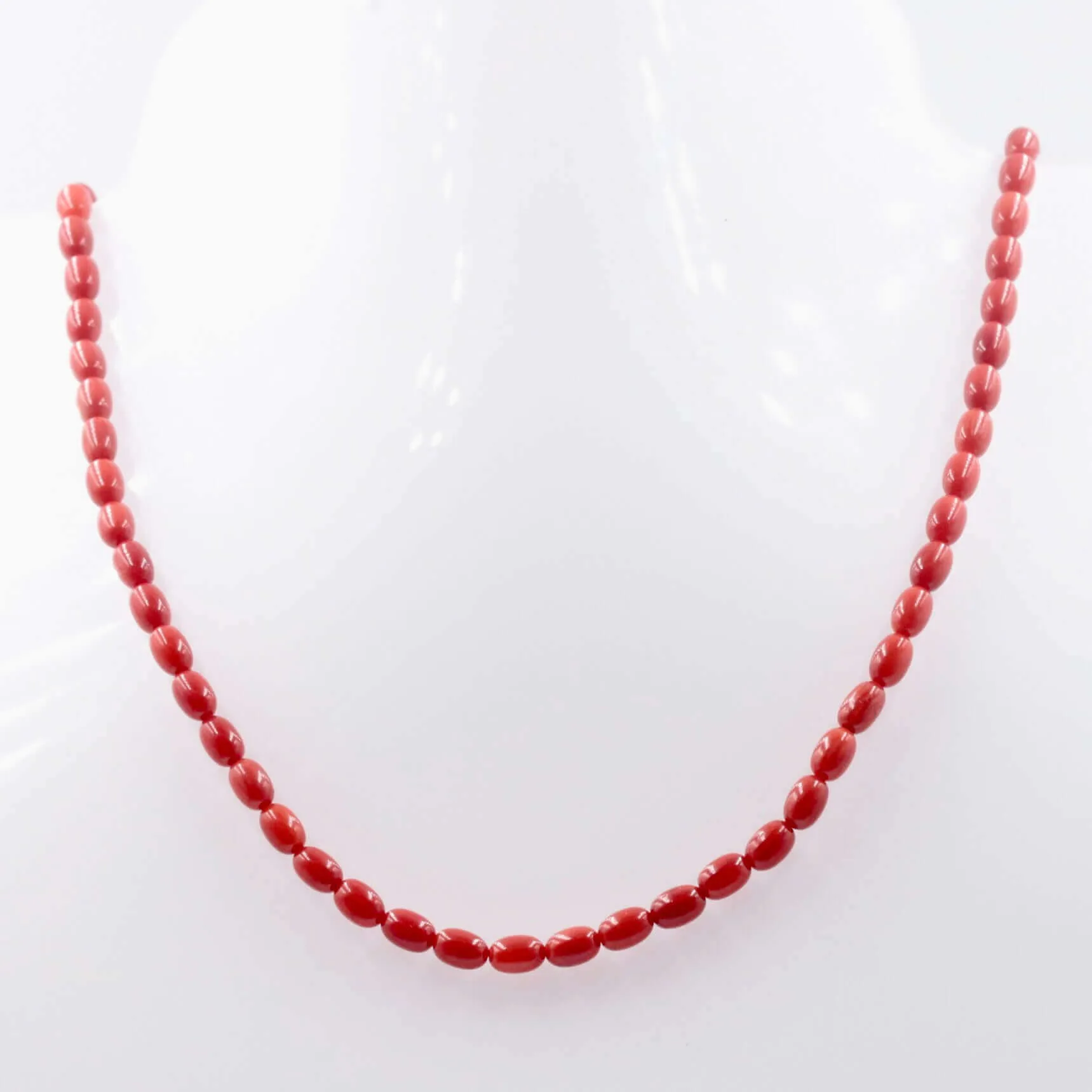 Coral Beads Unfinished Strand Coral Strand Gemstone Beads Oval Beads Coral Beaded Strand Unfinished Strand DIY Jewelry Supplies SKU:6143114