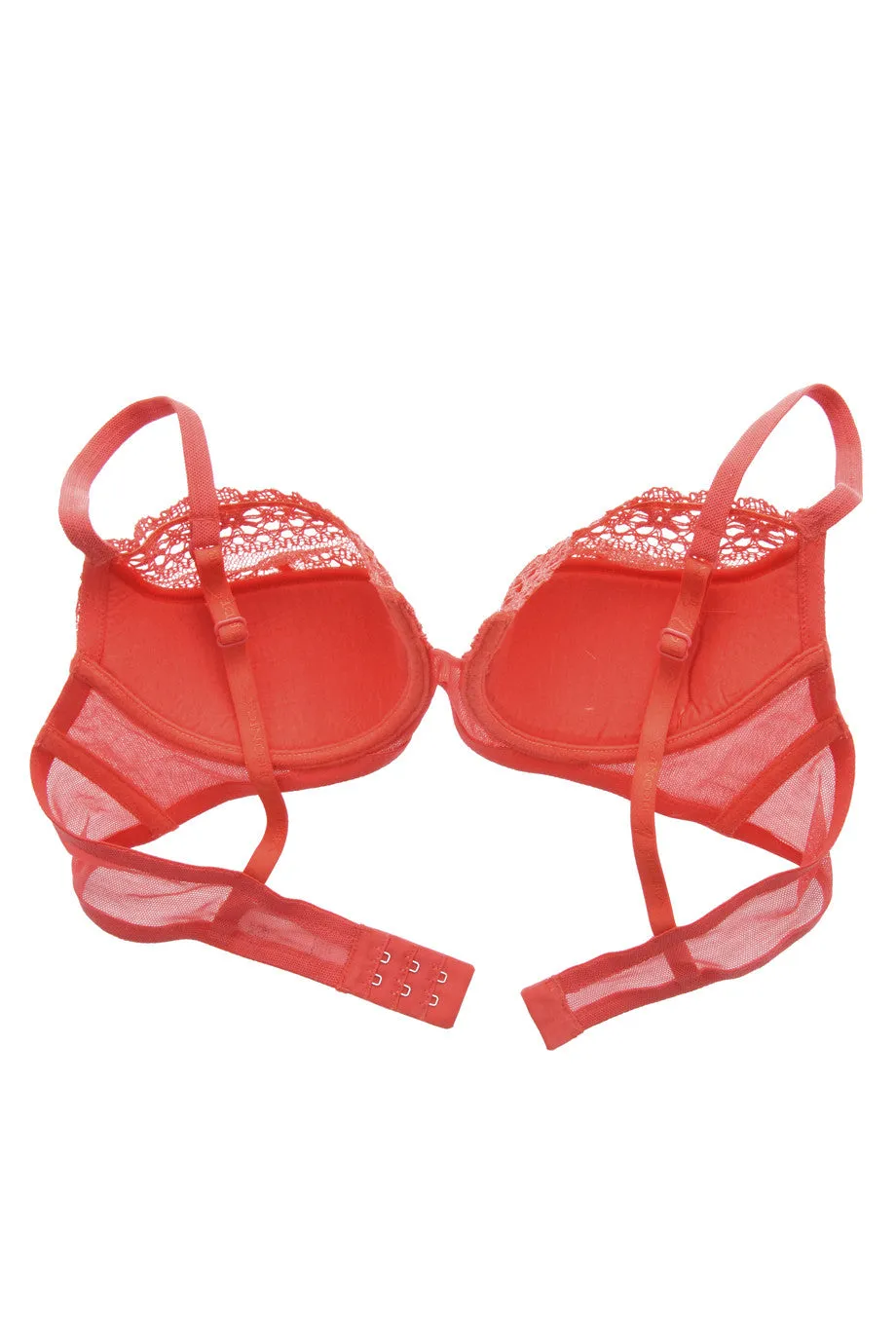 Coral Lace Balcony Bra