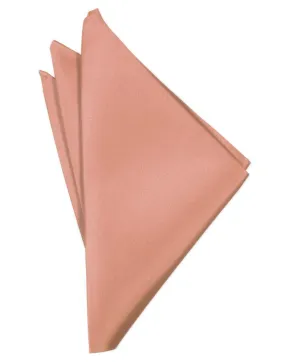 Coral Luxury Satin Pocket Square