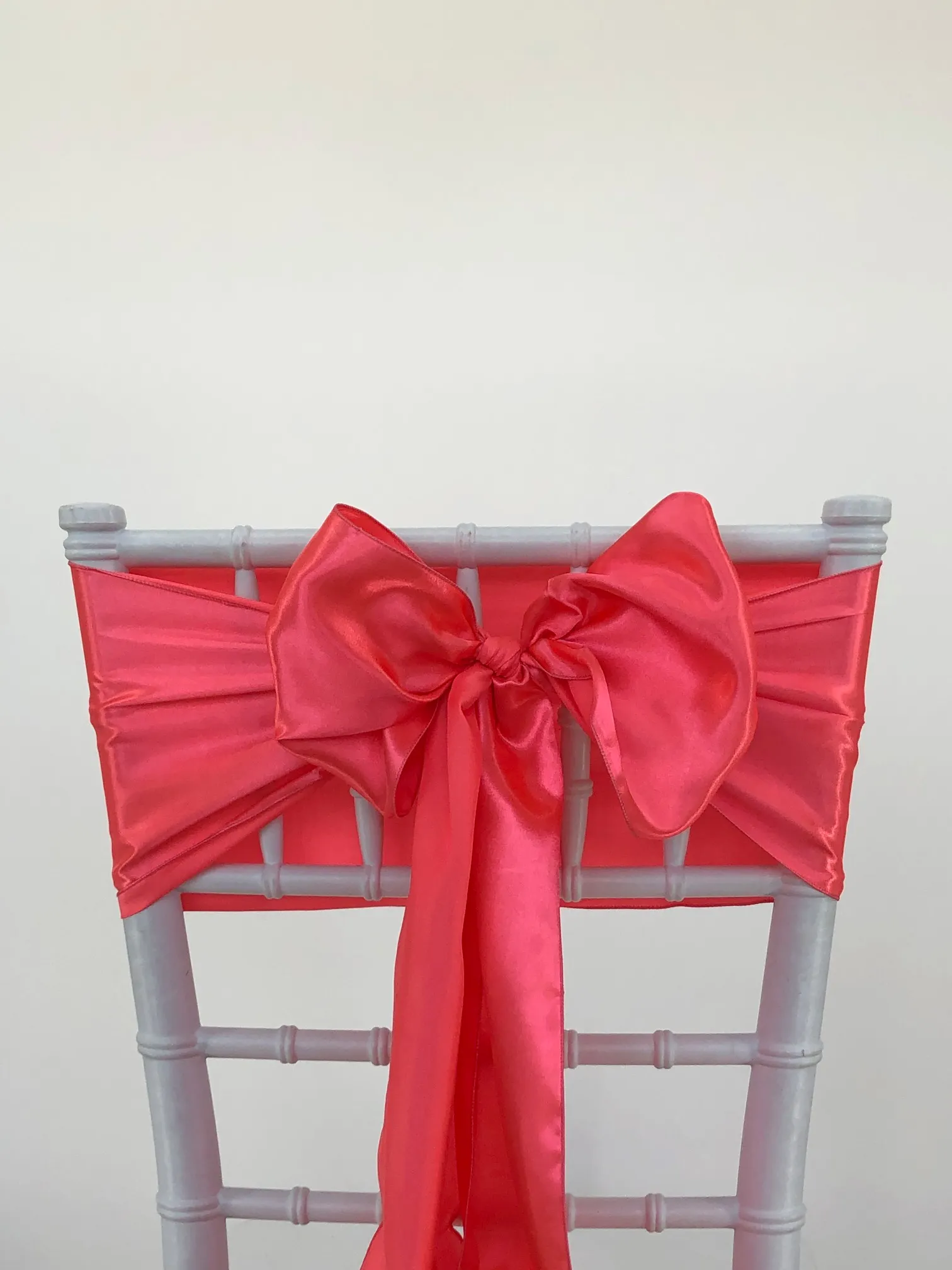 Coral Satin Sashes