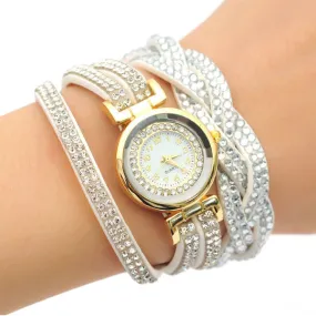 Crystal Wrap Quartz Watch