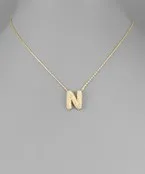 CZ Initial Necklace