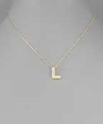 CZ Initial Necklace