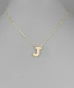 CZ Initial Necklace