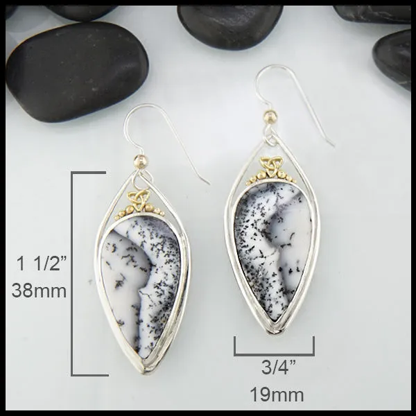 Dendritic Opal Earrings