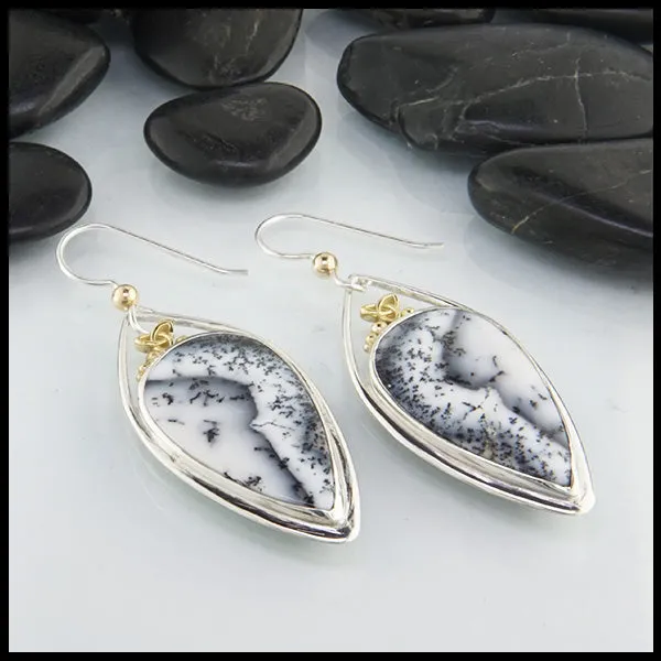 Dendritic Opal Earrings