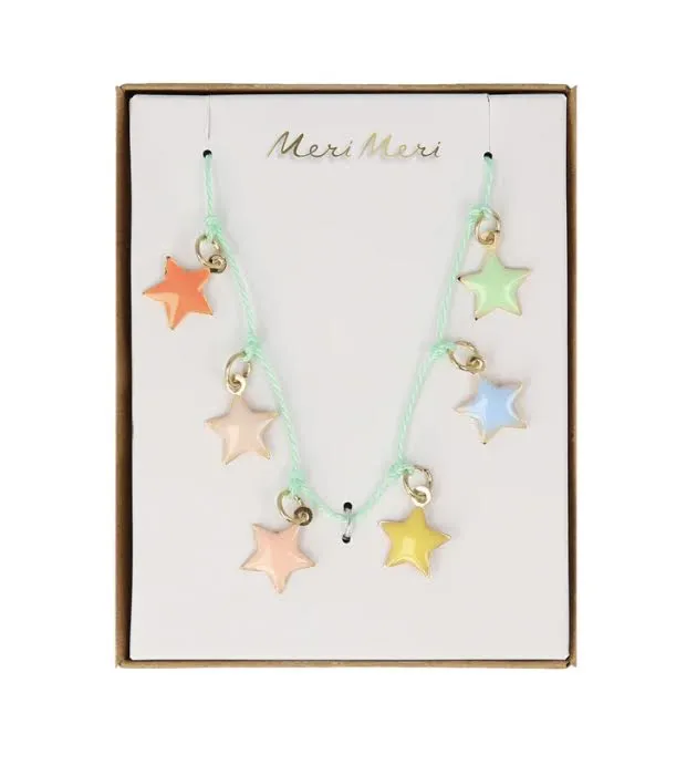 Enamel Star Necklace