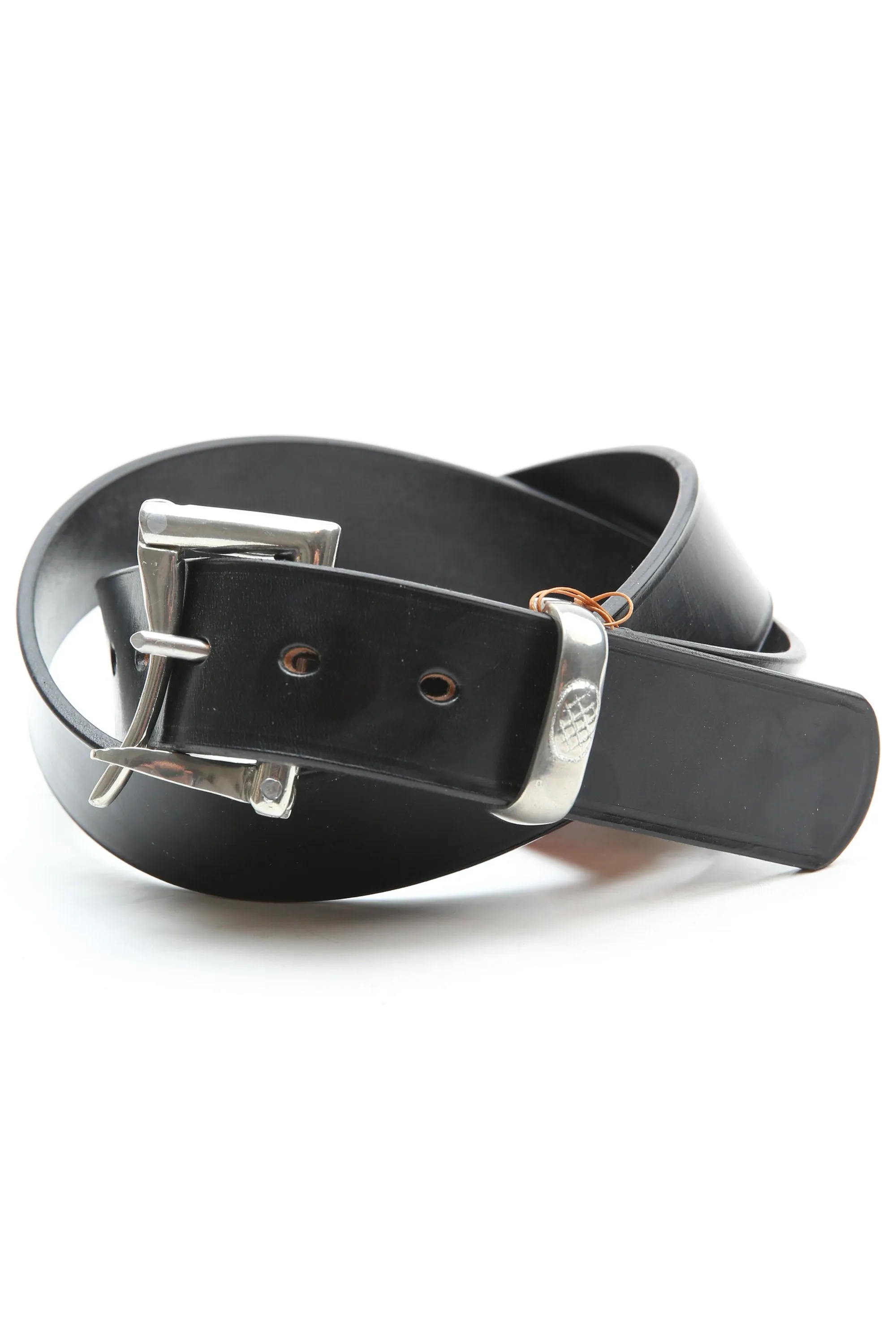 Faizey Leather 1.5" Quick Release Pewter Buckel Belt - Black