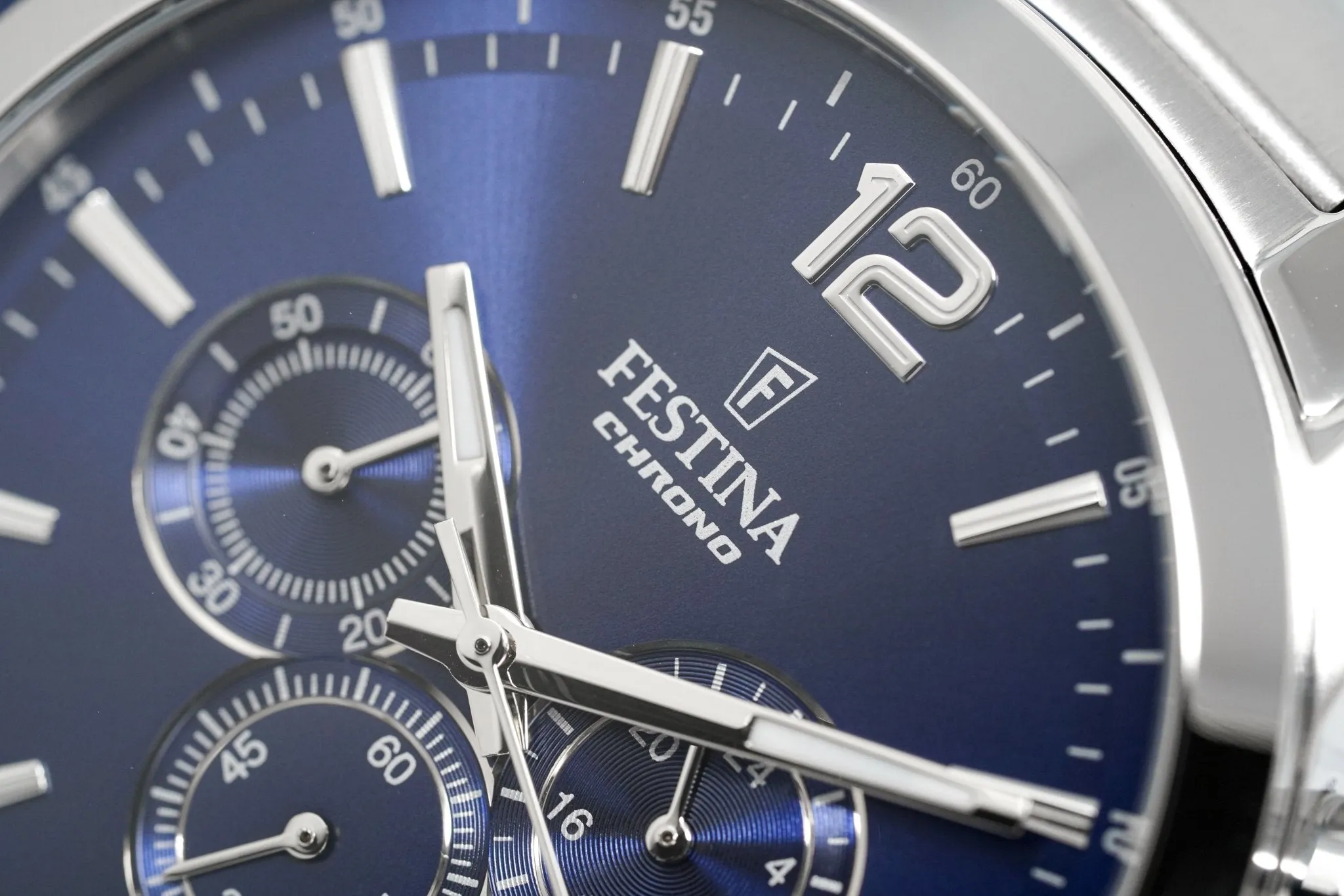 Festina Watch Blue Timeless Chrono Stainless Steel F20343-7