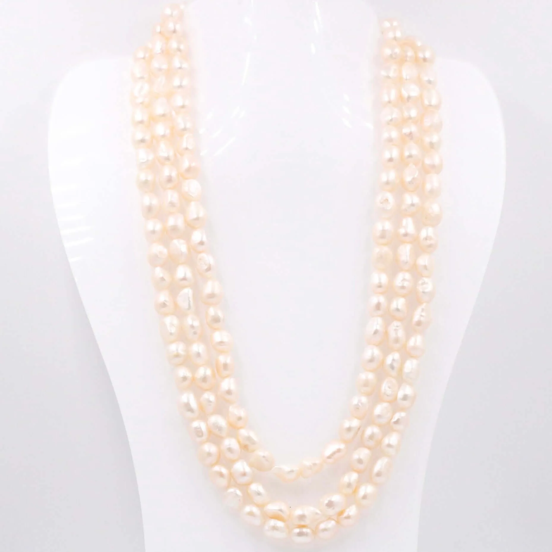 Fresh Water Pearl Necklace Pearl Necklace Long Necklace Layered Necklace Single Strand Necklace Pearl Jewelry SKU 6143268