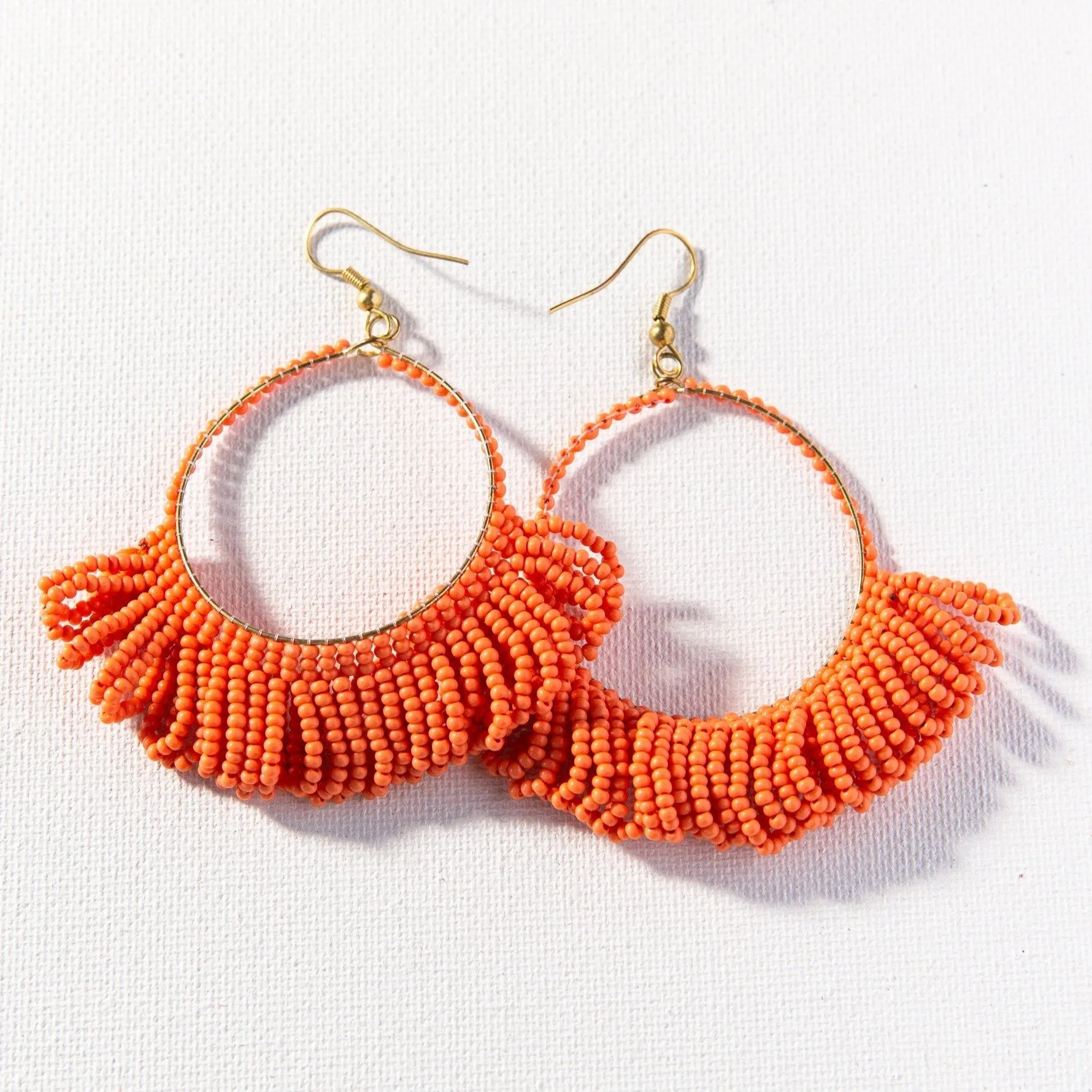 Fringe Seed Bead Earrings