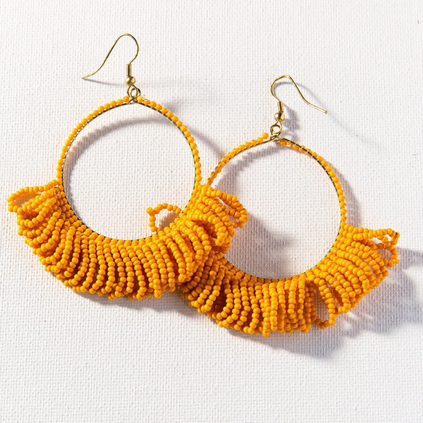 Fringe Seed Bead Earrings