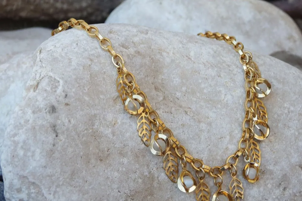 Gold Pearl Necklace