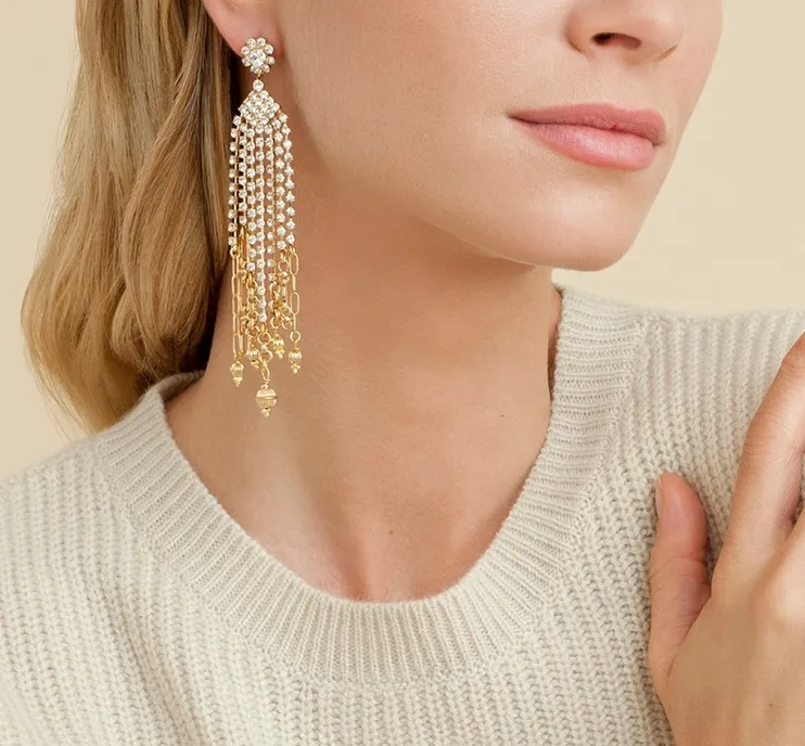 Grace strass earrings