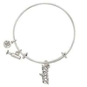 Happy New Year Charm Bangle Bracelet