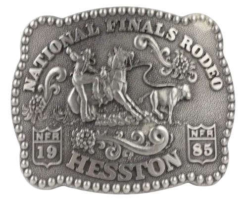 Hesston National Finals Rodeo NFR 1985 Belt Buckle